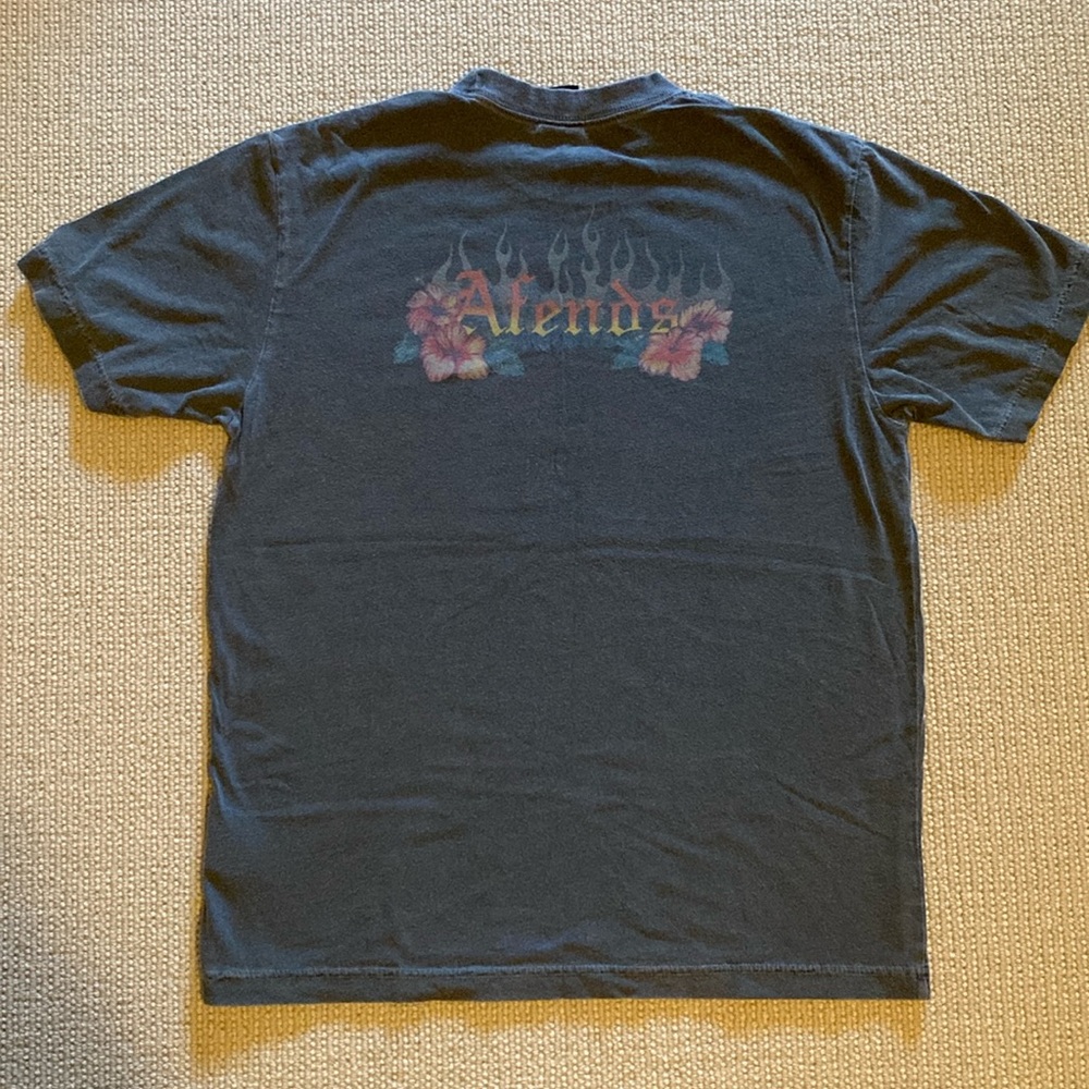Afends Washed Grey Boyfriend Tee T-Shirt